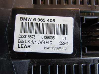 BMW Dash Headlight Switch and Control Module 61316965405 2005-2008 E85 E86 Z45